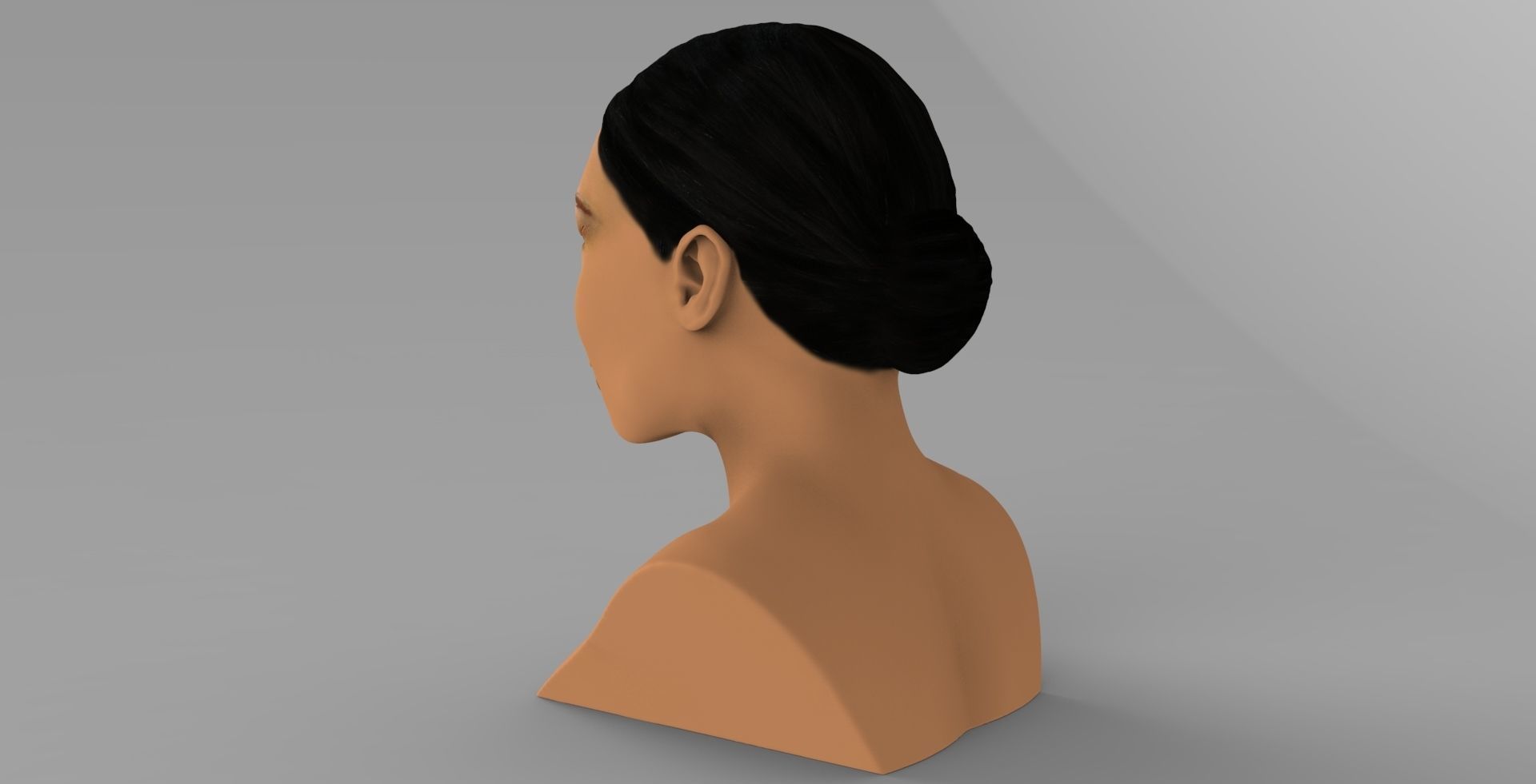 Nicki Minaj bust ready for full color 3D printing 3D print model_5