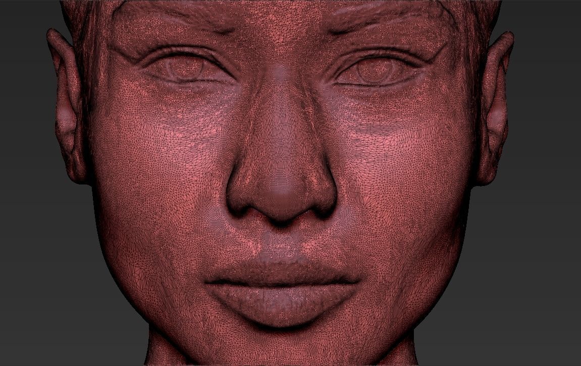 Nicki Minaj bust ready for full color 3D printing 3D print model_51