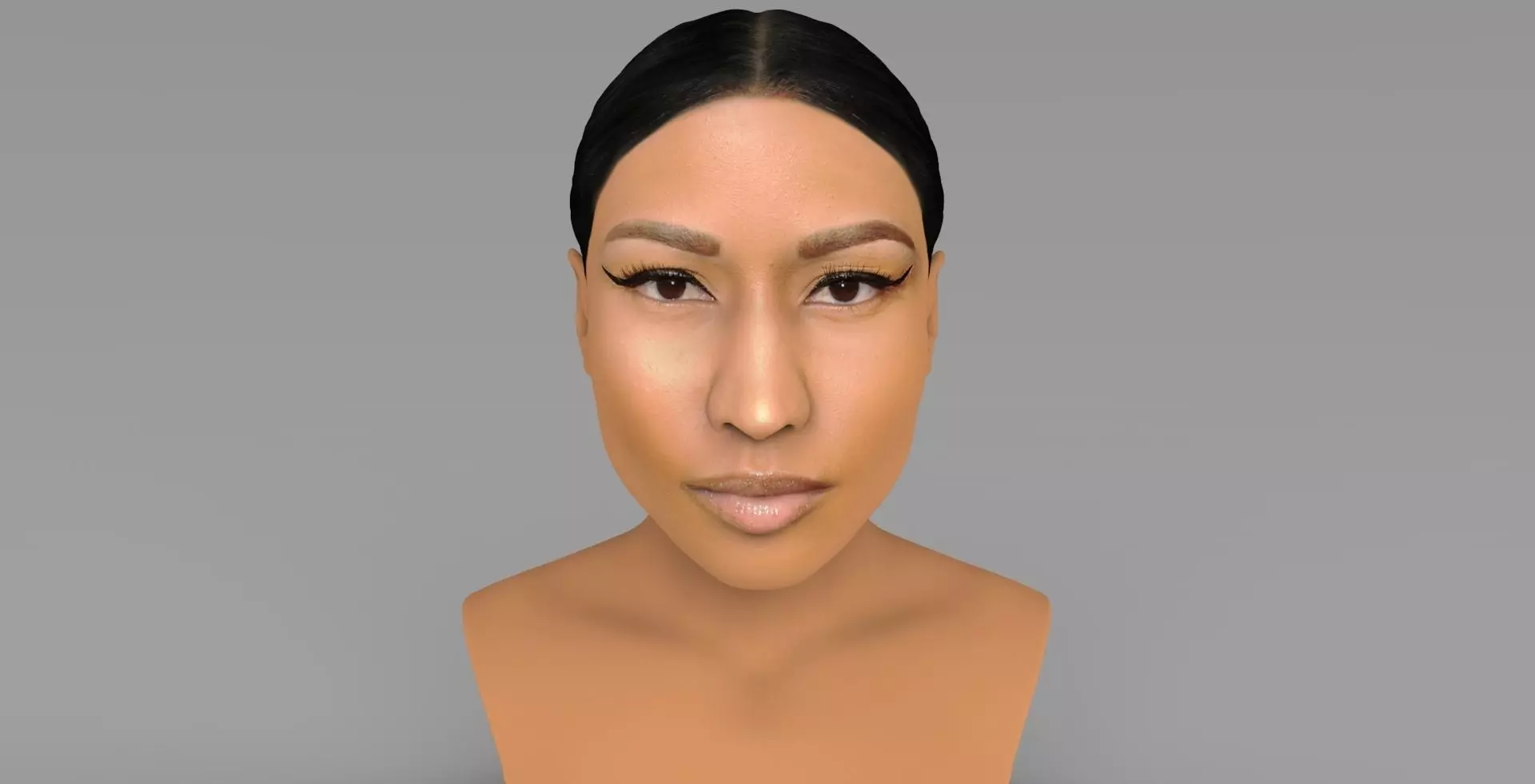 Nicki Minaj bust ready for full color 3D printing 3D print model_0