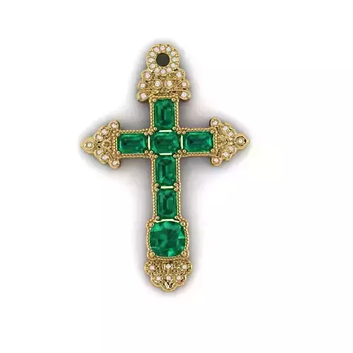 An Emerald Cross from the Atocha shipwreck 