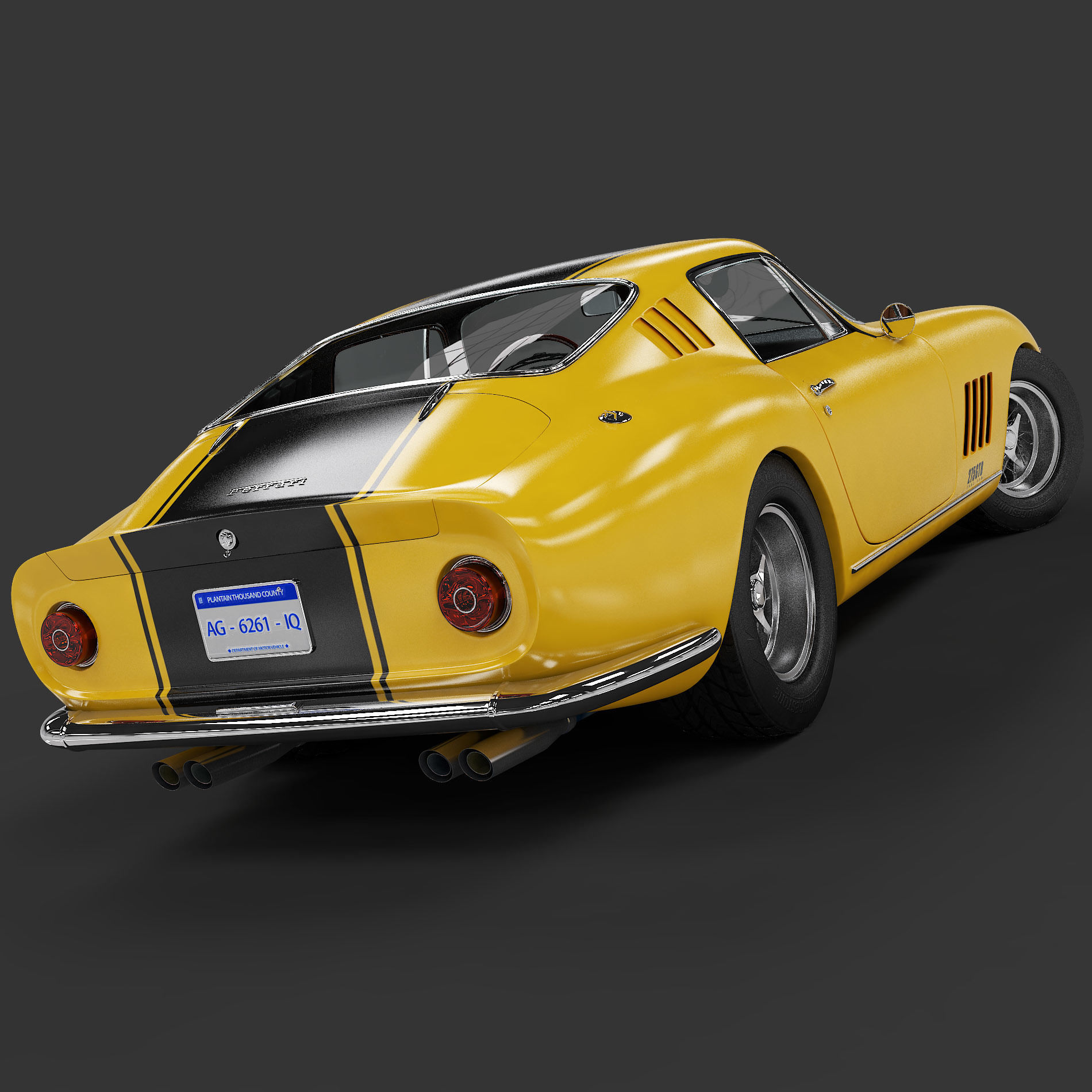 1967 Ferrari 275 GTB - LITE 3D model_2
