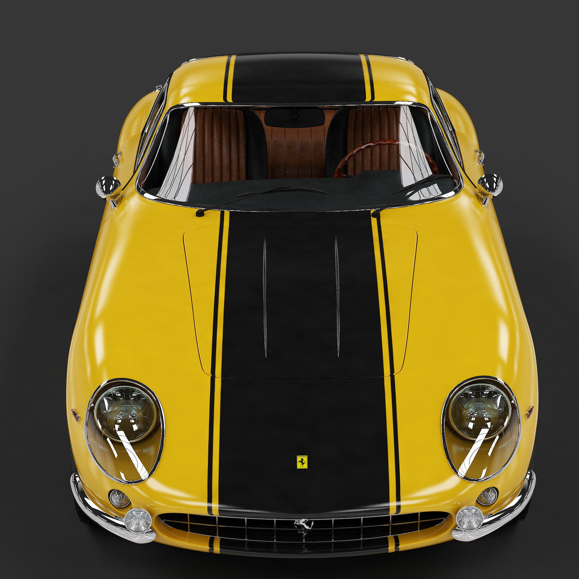 1967 Ferrari 275 GTB - LITE 3D model_5