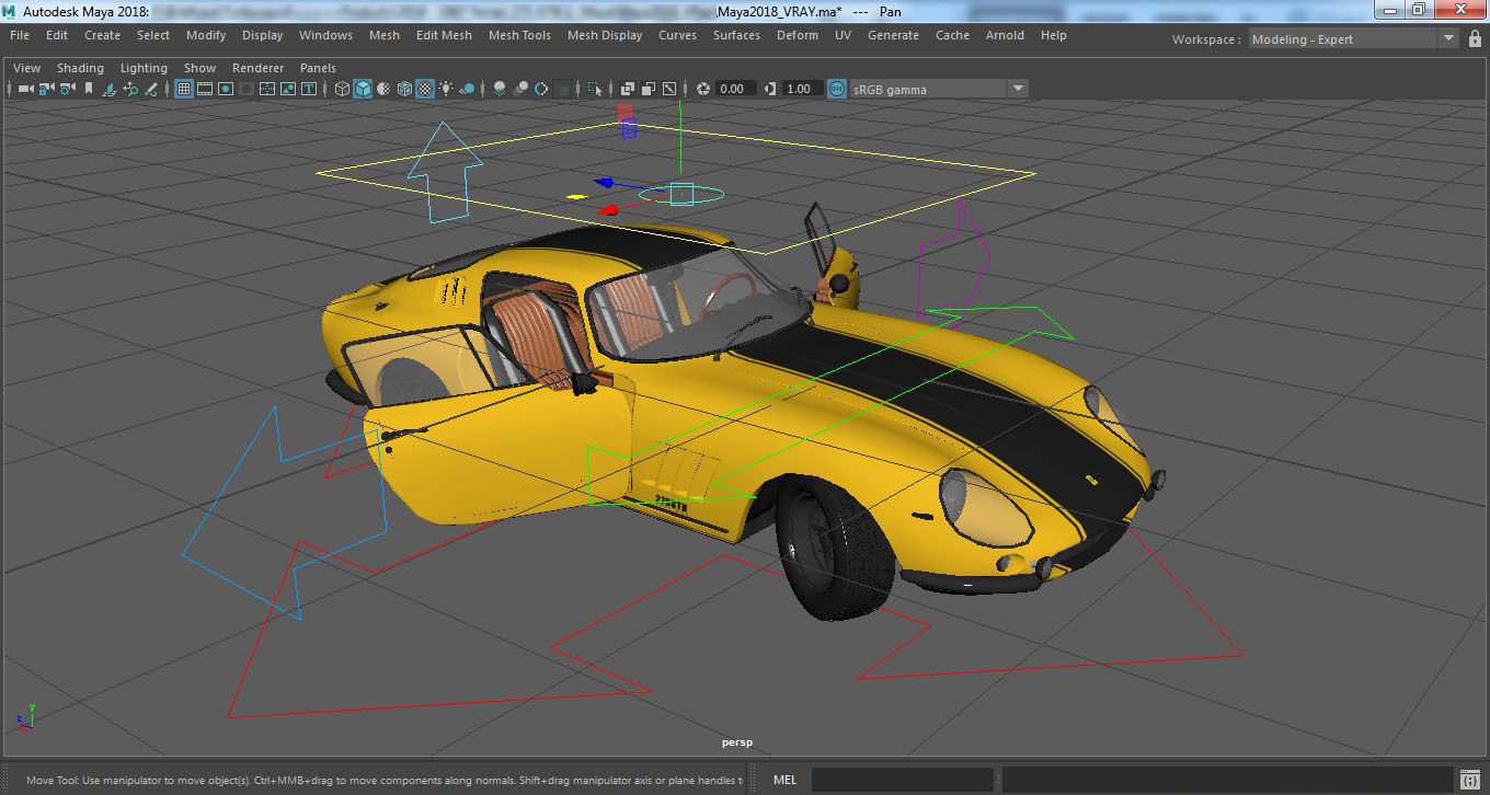 1967 Ferrari 275 GTB - LITE 3D model_28