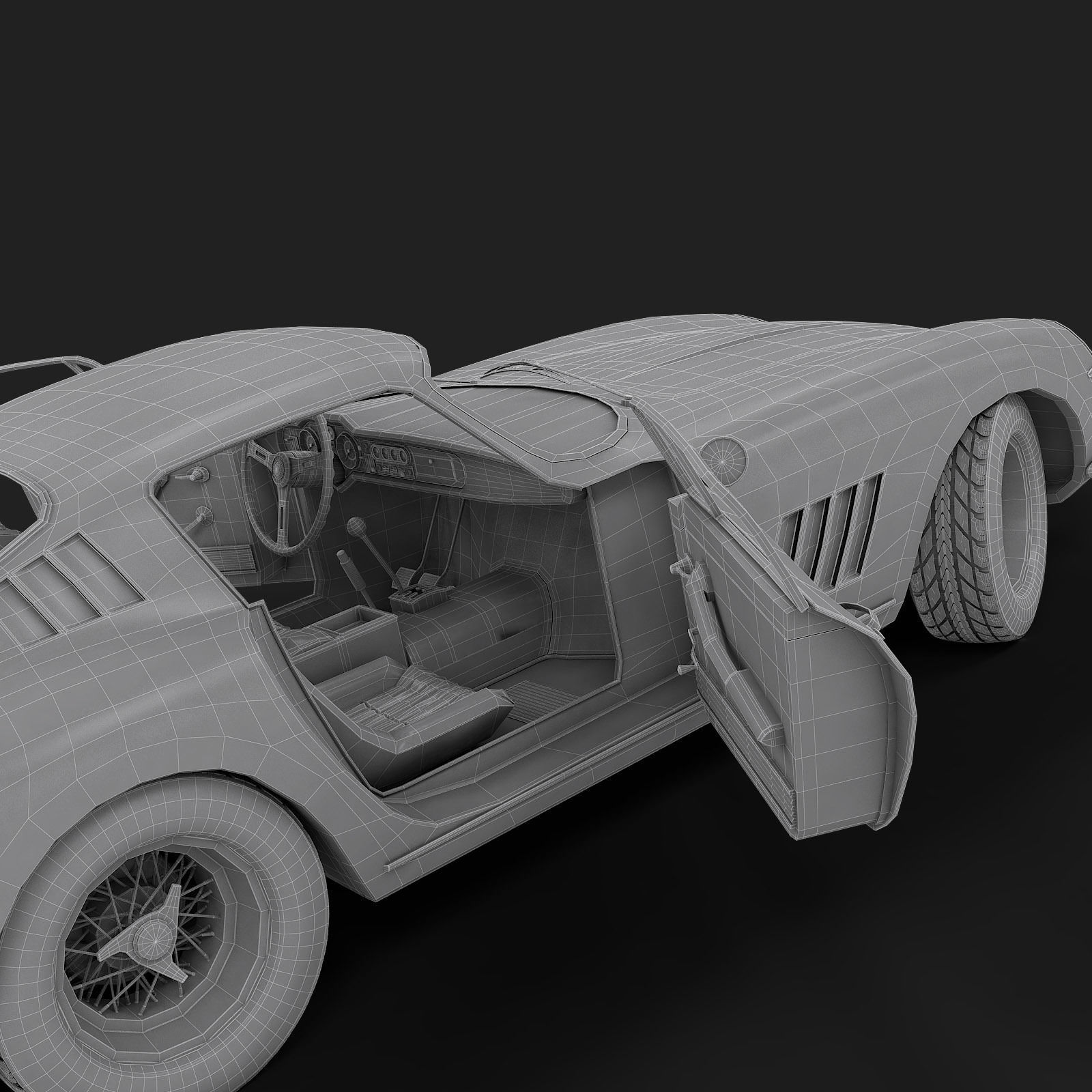 1967 Ferrari 275 GTB - LITE 3D model_21