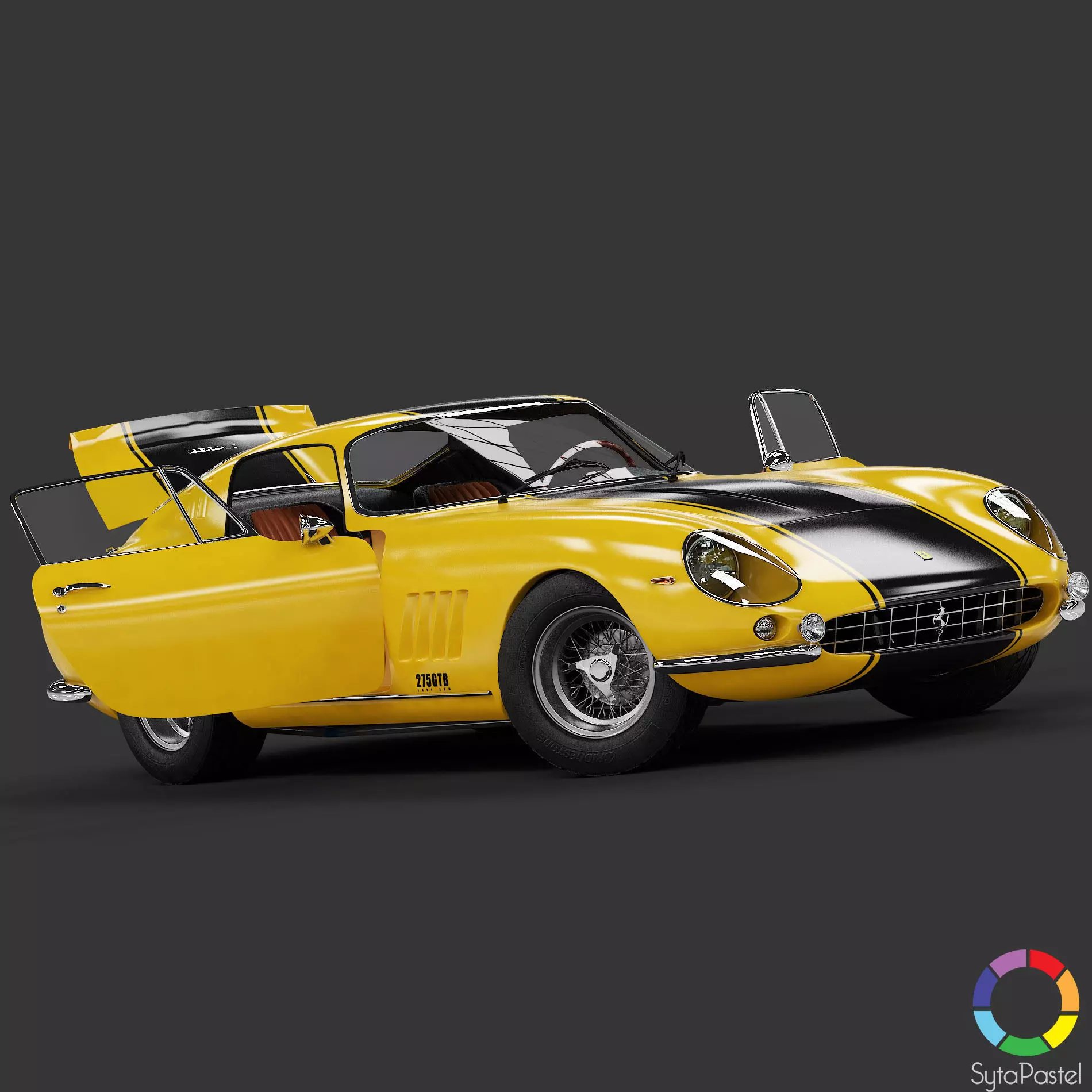 1967 Ferrari 275 GTB - LITE 3D model_0