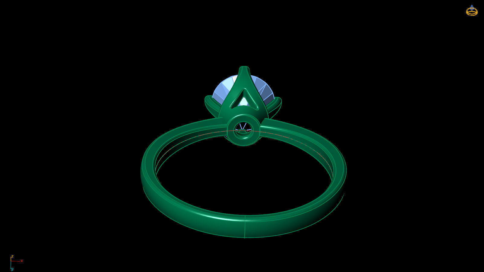 Ring R 0077 3D print model_10