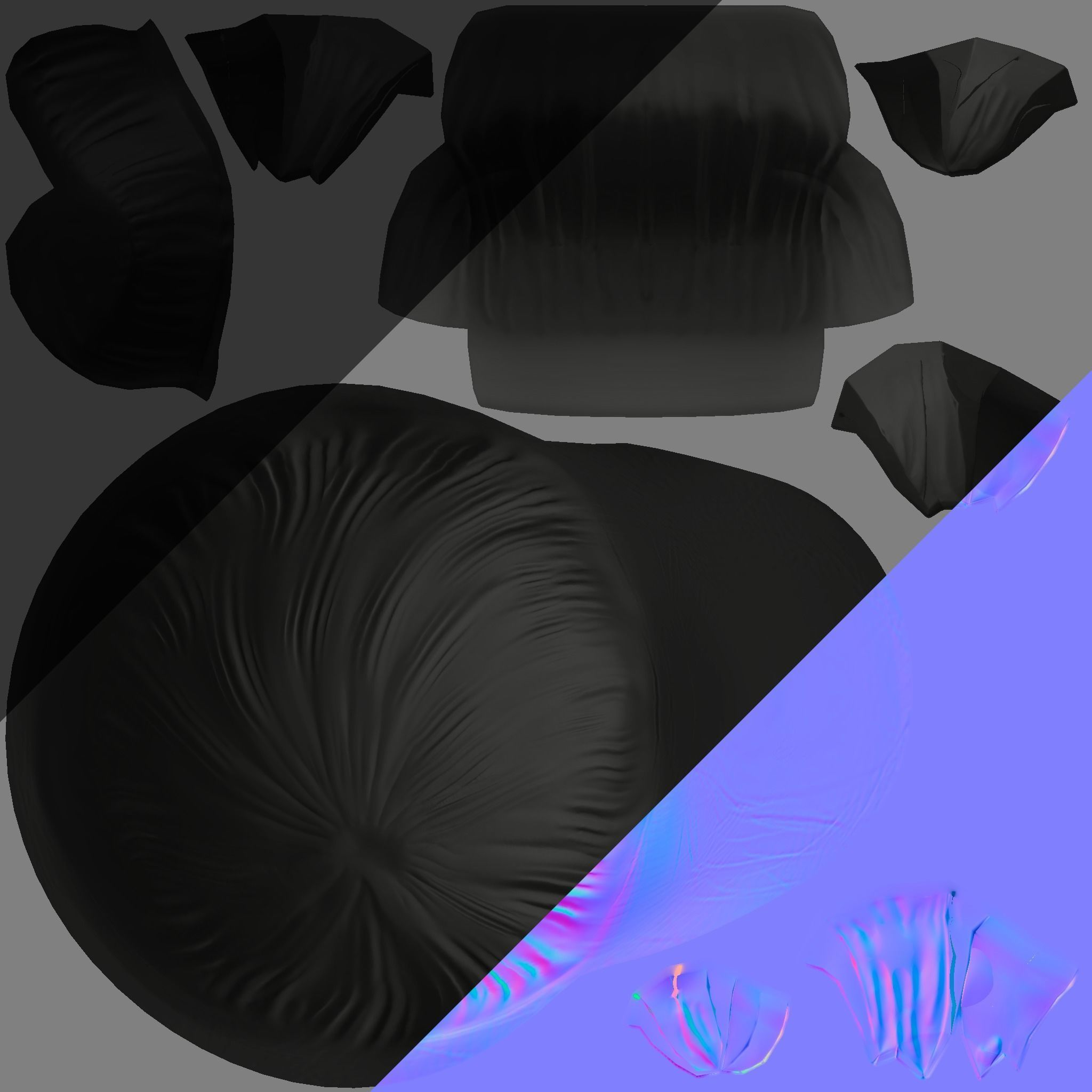 Asset - Cartoons - Character - Girl - Baby - Rig - 3D Models 3D model_15