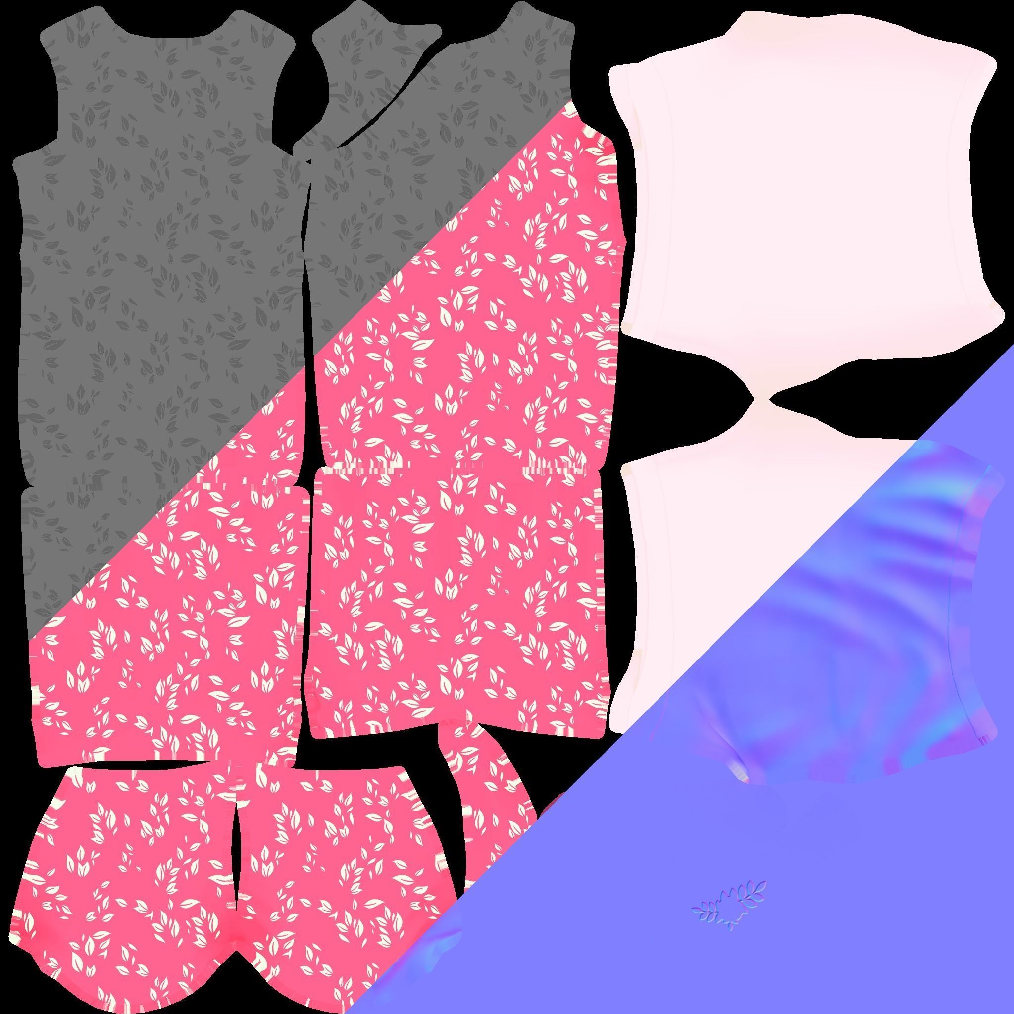 Asset - Cartoons - Character - Girl - Baby - Rig - 3D Models 3D model_14