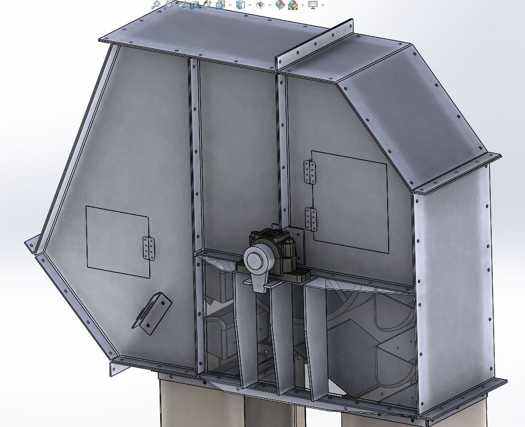 Bucket Elevator 150t 3D model_1
