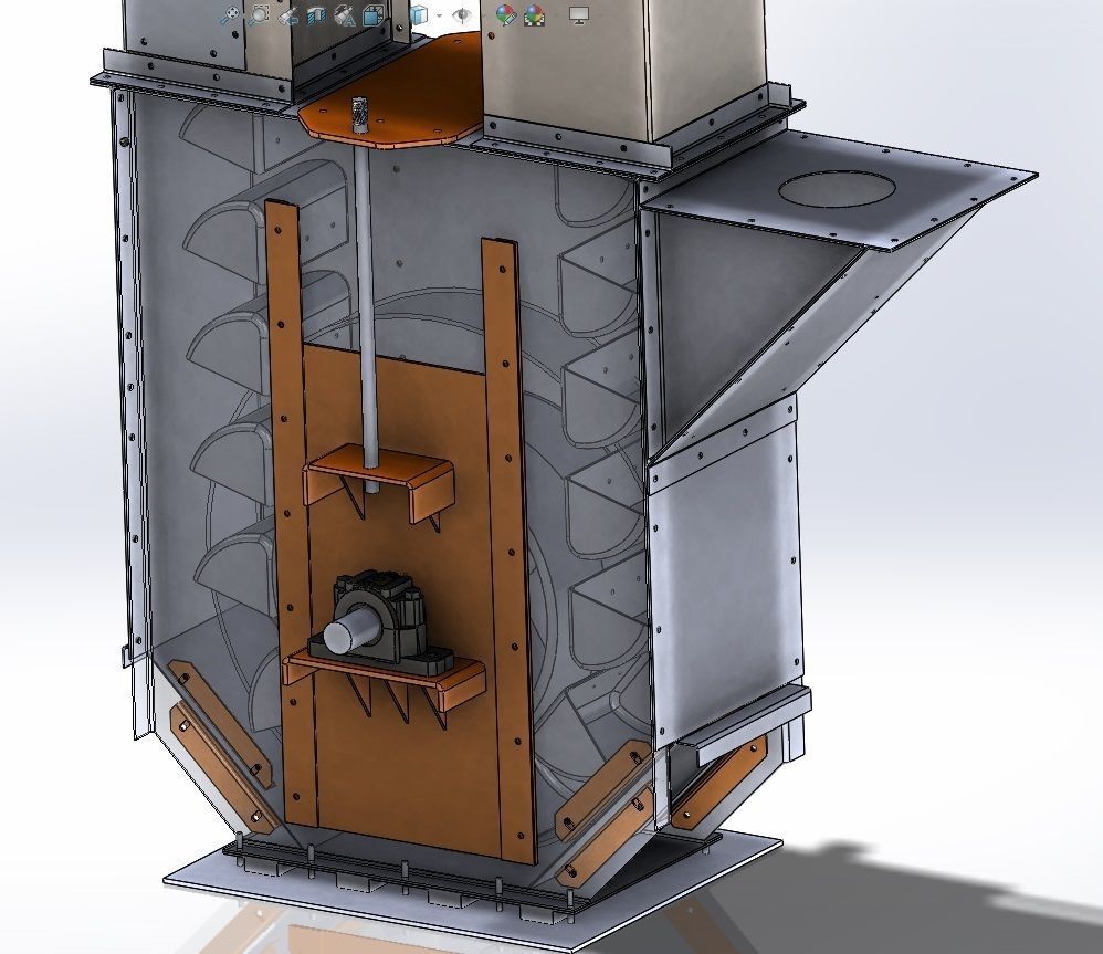 Bucket Elevator 150t 3D model_2