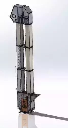 Bucket Elevator 150t 3D model