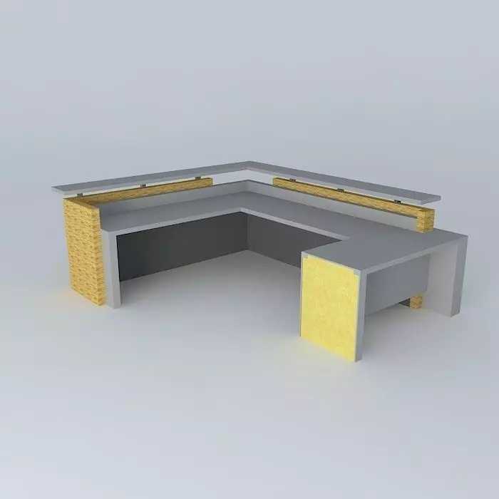 Reception Desk Free 3D model_0