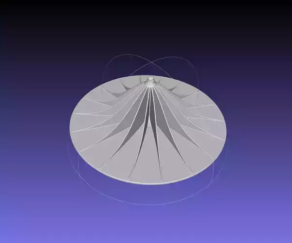 Extreme Pressure Radial Compressor Impeller Model 3D print model