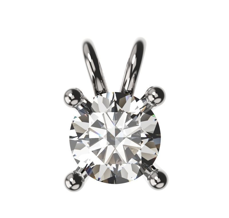 4 Claw Pendant  3D print model_3