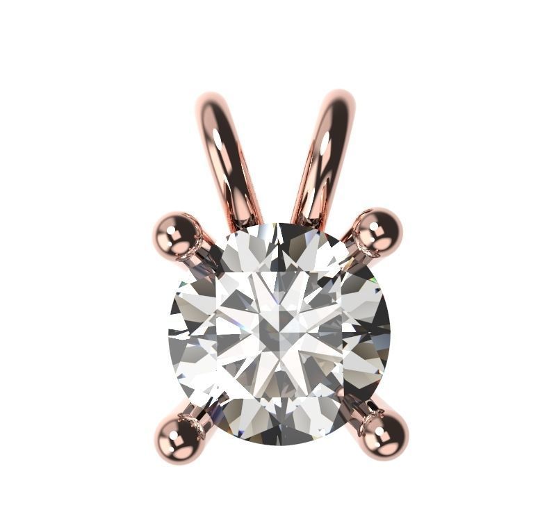 4 Claw Pendant  3D print model_4