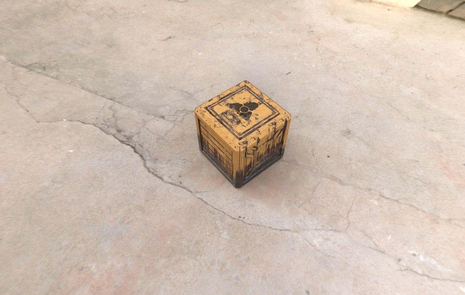 Sci-Fi Crate Box - Rusty GameReady  Low-poly 3D model_2