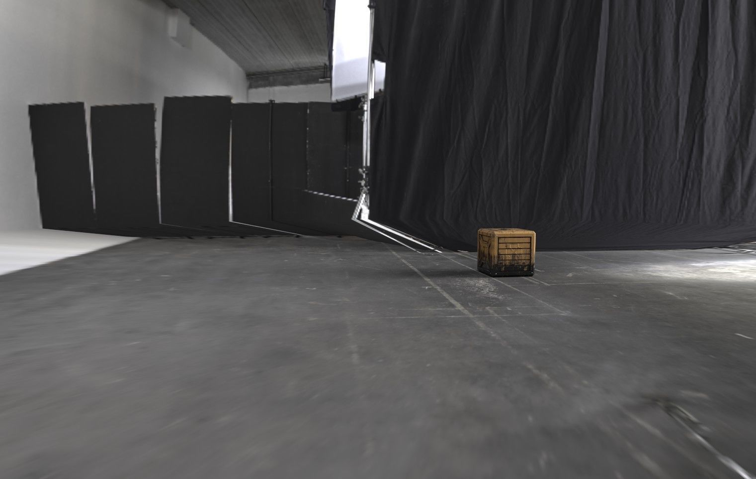 Sci-Fi Crate Box - Rusty GameReady  Low-poly 3D model_3