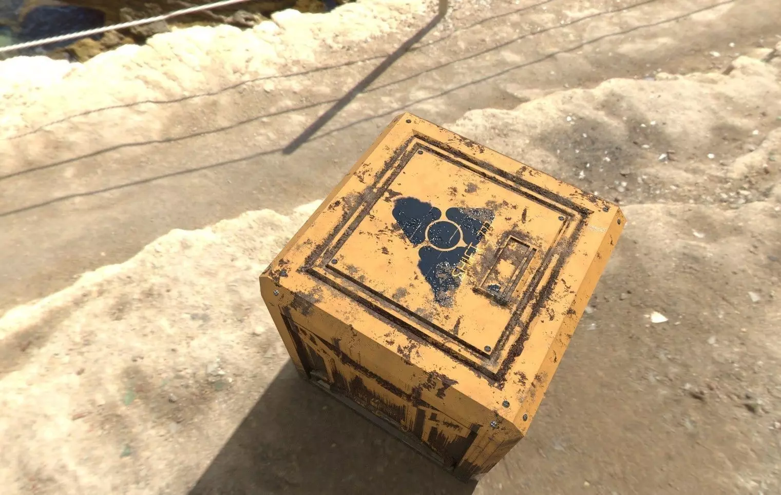 Sci-Fi Crate Box - Rusty GameReady  Low-poly 3D model_0