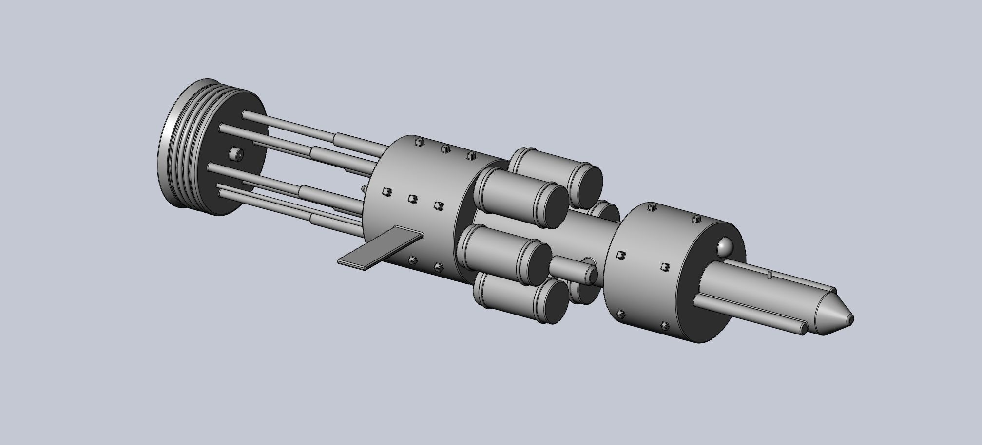 Orion Nuke Driven Hypothetical Spaceship Concept 3D print model_2