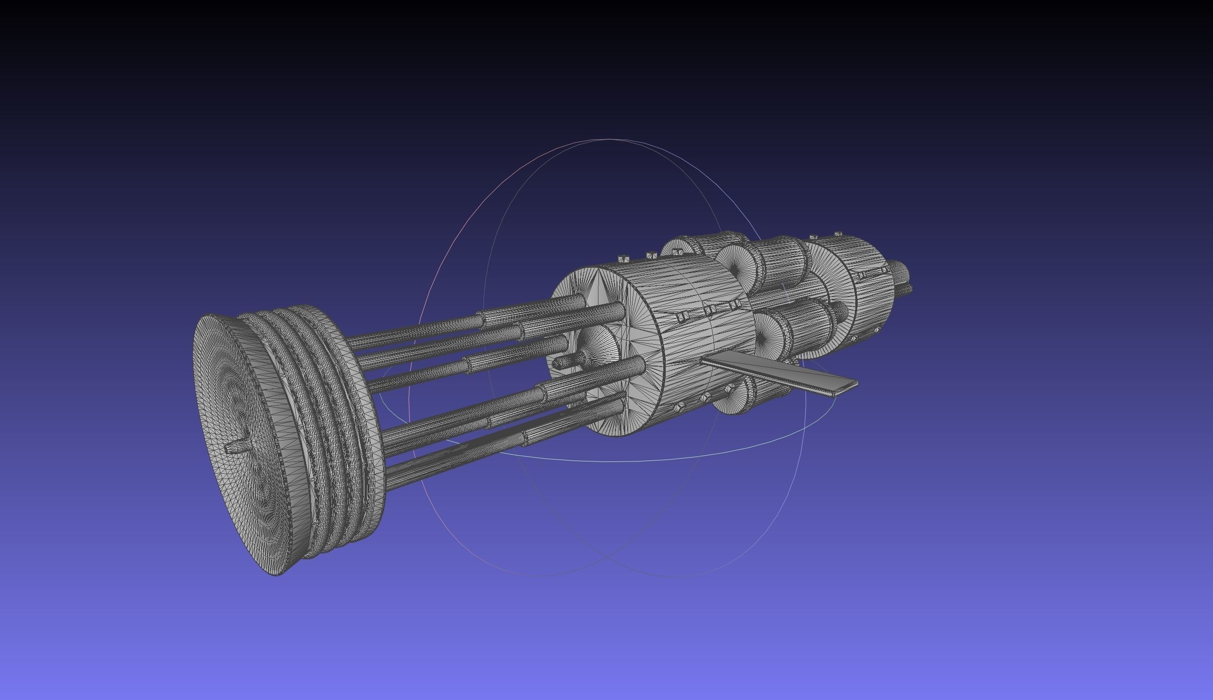 Orion Nuke Driven Hypothetical Spaceship Concept 3D print model_22