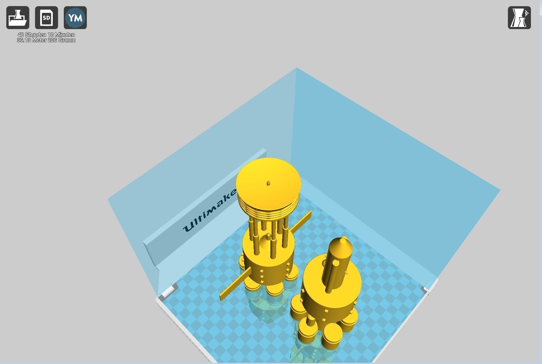 Orion Nuke Driven Hypothetical Spaceship Concept 3D print model_33