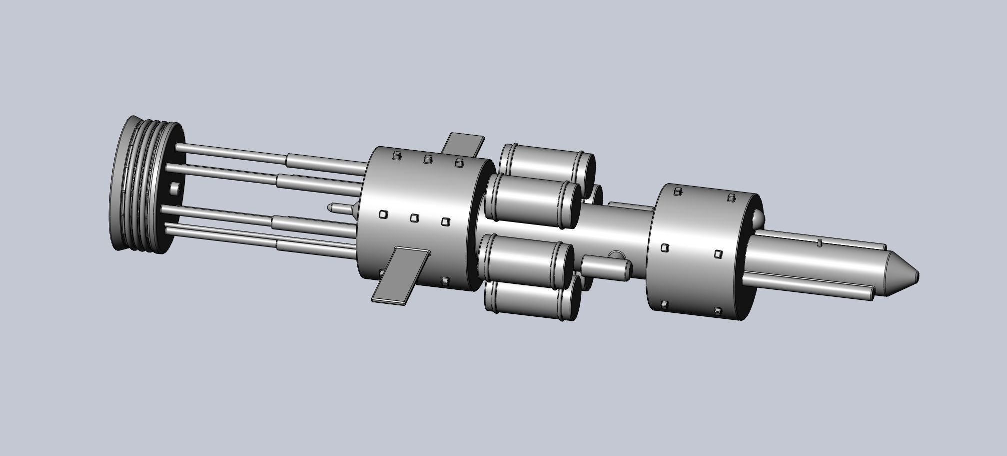 Orion Nuke Driven Hypothetical Spaceship Concept 3D print model_8