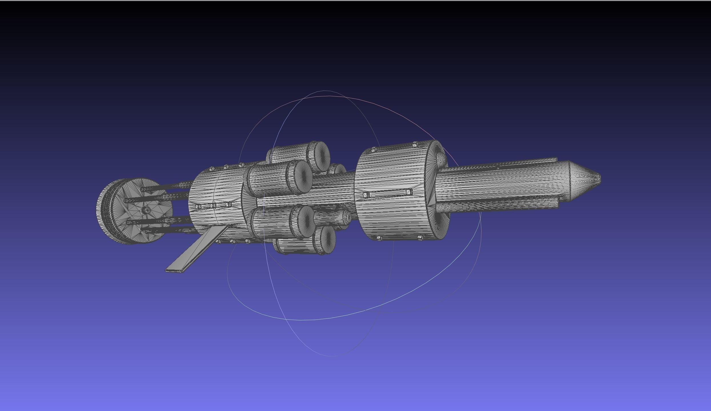 Orion Nuke Driven Hypothetical Spaceship Concept 3D print model_24