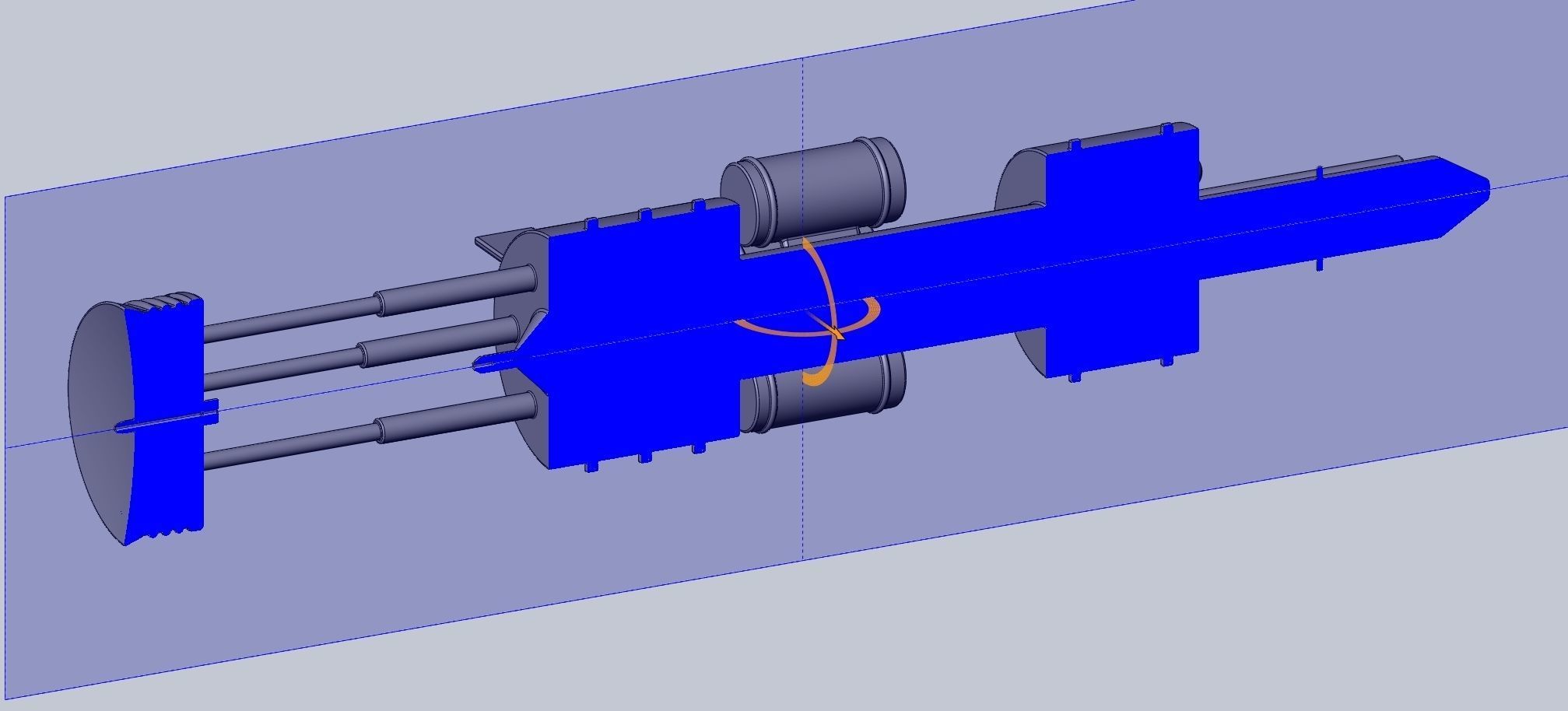 Orion Nuke Driven Hypothetical Spaceship Concept 3D print model_5