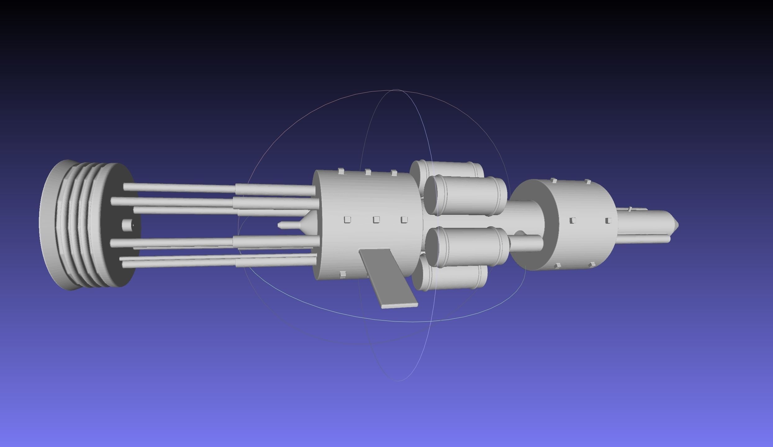 Orion Nuke Driven Hypothetical Spaceship Concept 3D print model_18