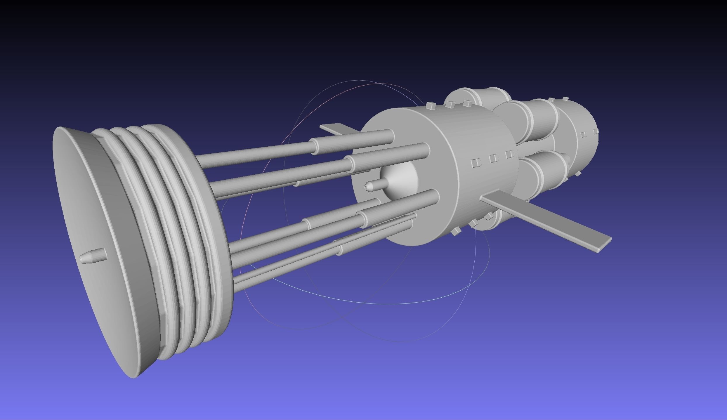 Orion Nuke Driven Hypothetical Spaceship Concept 3D print model_20