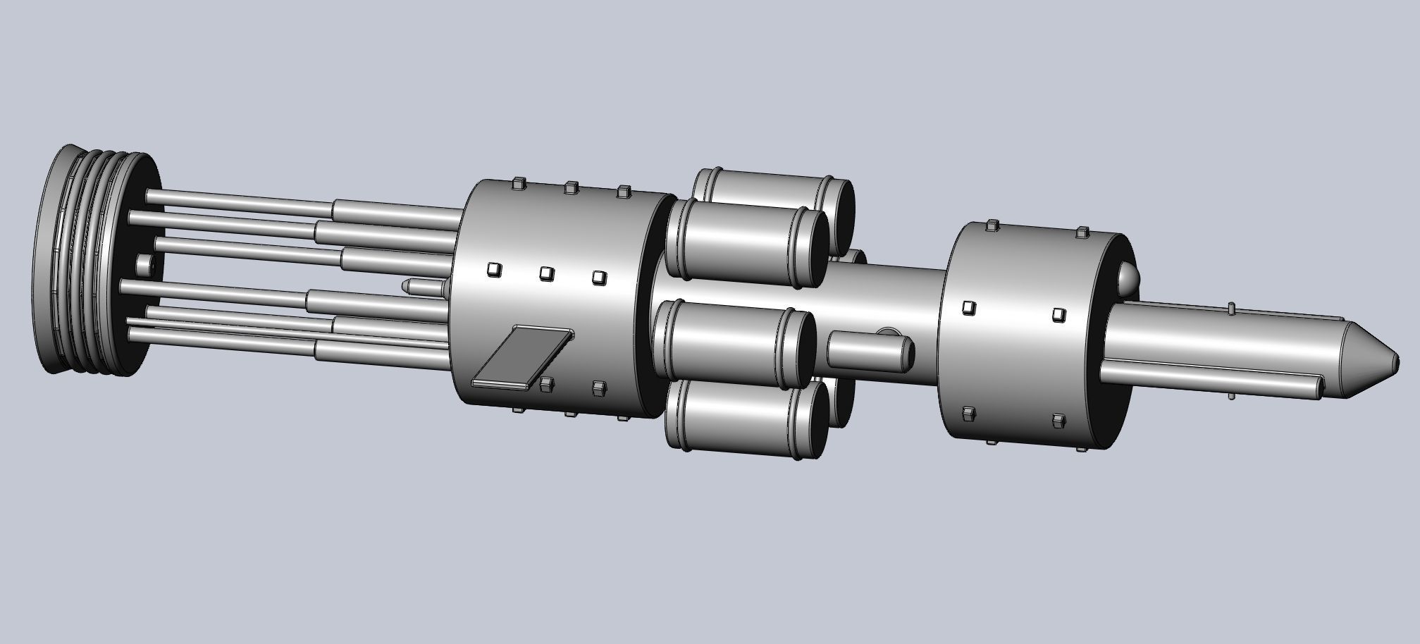 Orion Nuke Driven Hypothetical Spaceship Concept 3D print model_29