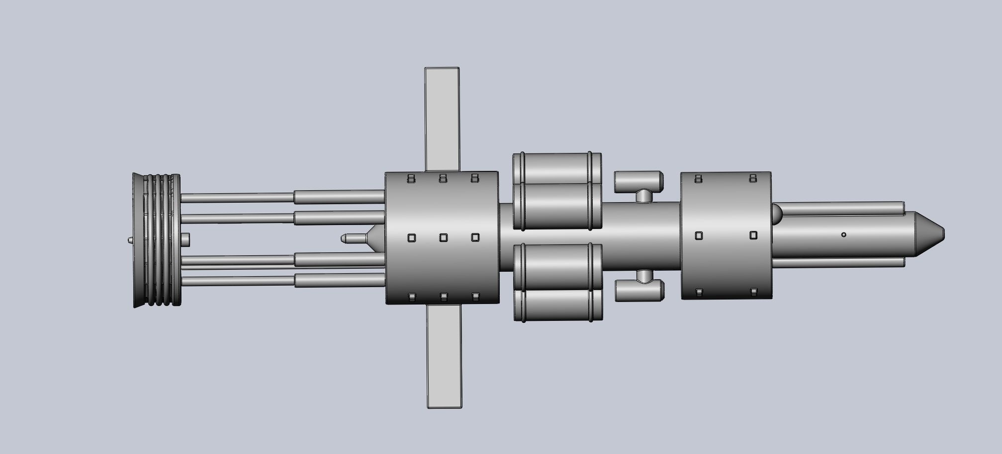 Orion Nuke Driven Hypothetical Spaceship Concept 3D print model_25