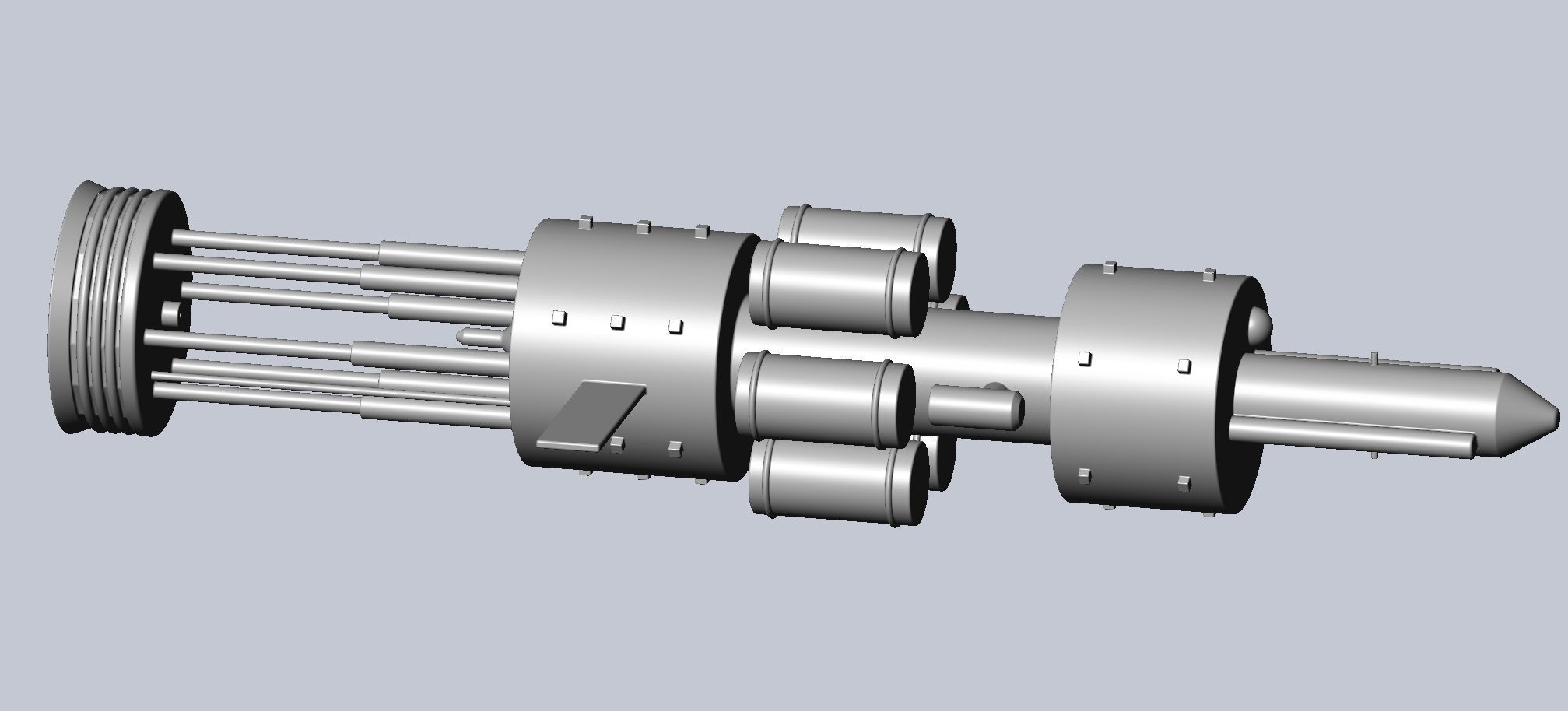 Orion Nuke Driven Hypothetical Spaceship Concept 3D print model_6