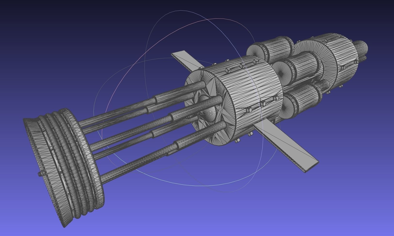 Orion Nuke Driven Hypothetical Spaceship Concept 3D print model_3