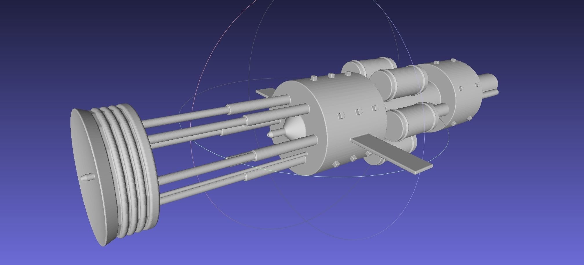 Orion Nuke Driven Hypothetical Spaceship Concept 3D print model_10