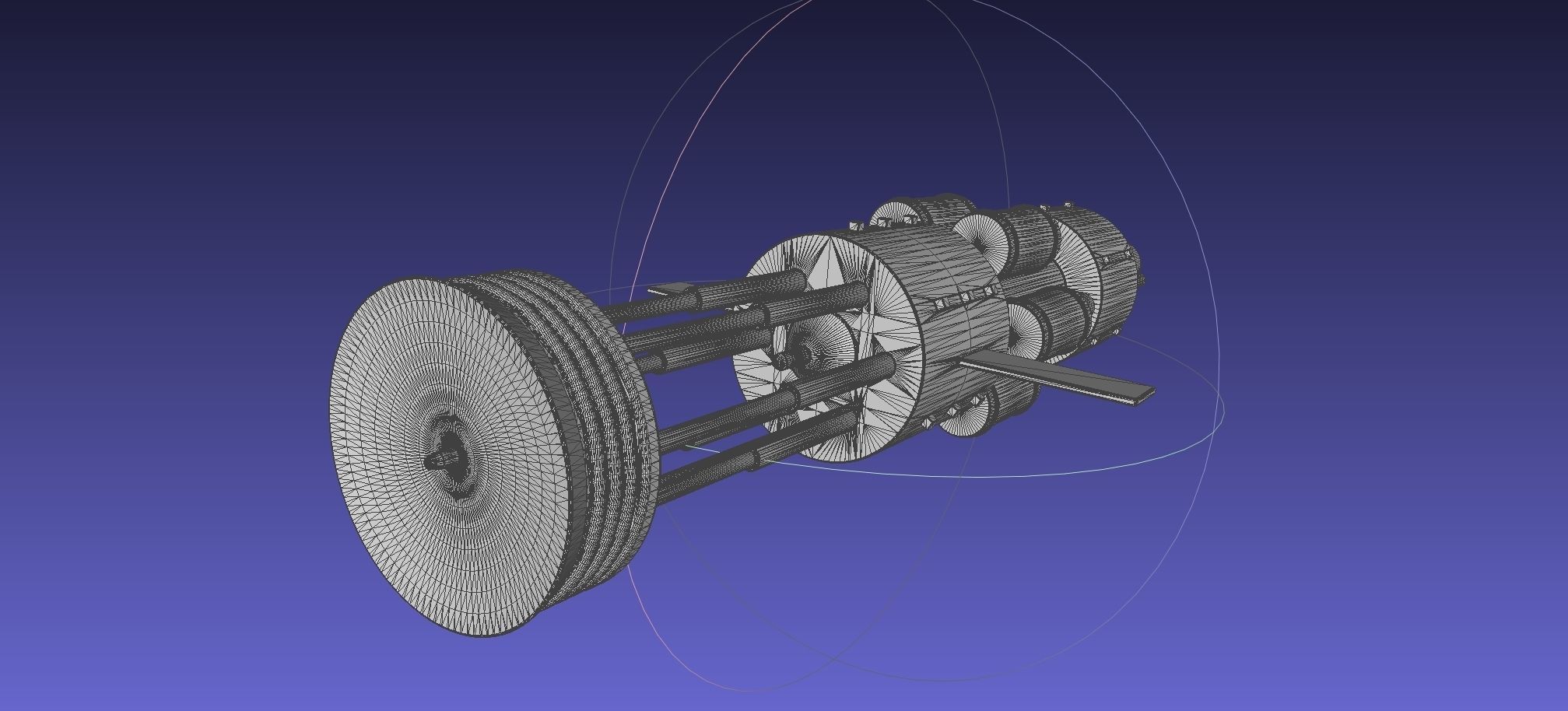 Orion Nuke Driven Hypothetical Spaceship Concept 3D print model_15