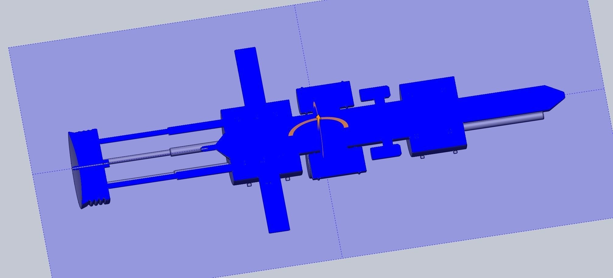 Orion Nuke Driven Hypothetical Spaceship Concept 3D print model_7