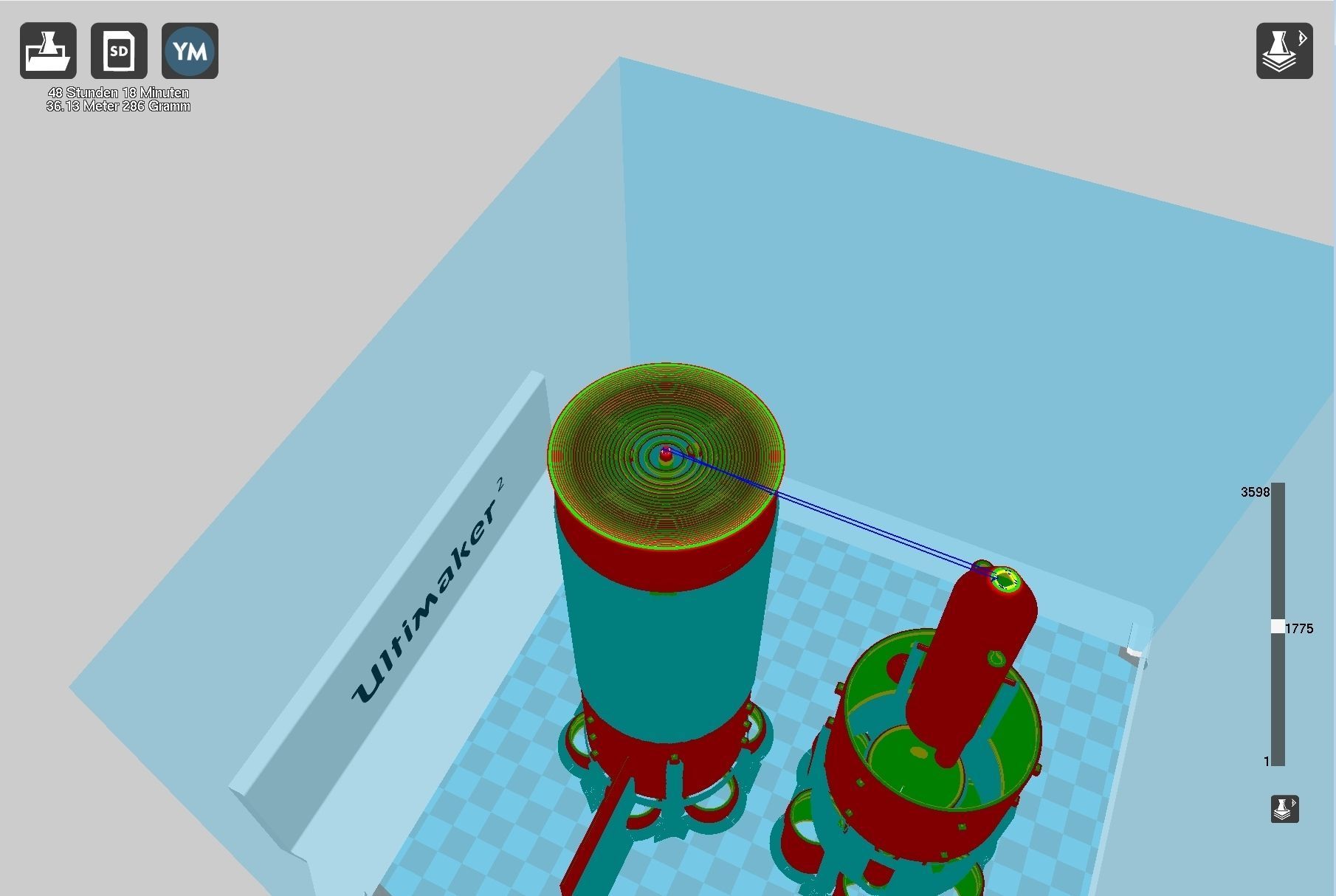 Orion Nuke Driven Hypothetical Spaceship Concept 3D print model_35