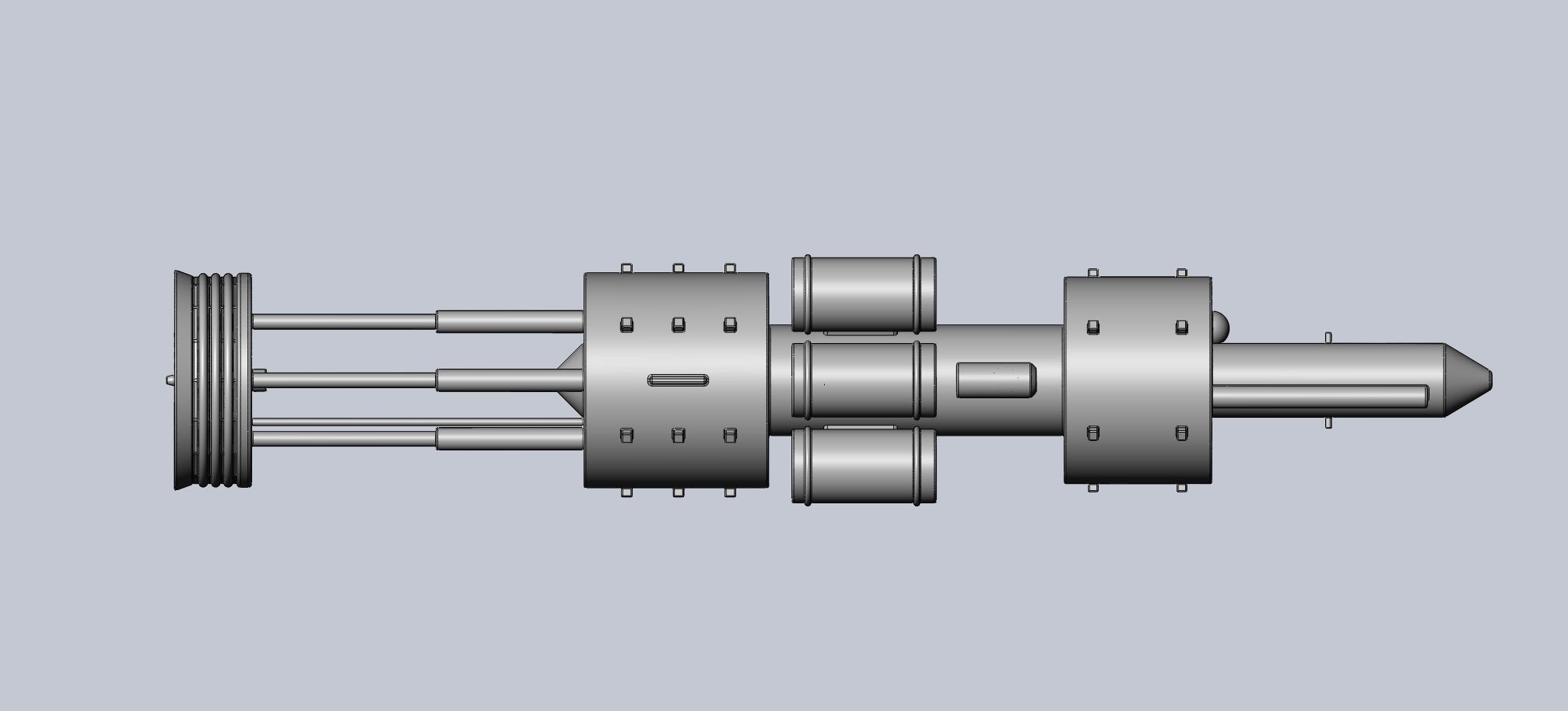 Orion Nuke Driven Hypothetical Spaceship Concept 3D print model_23