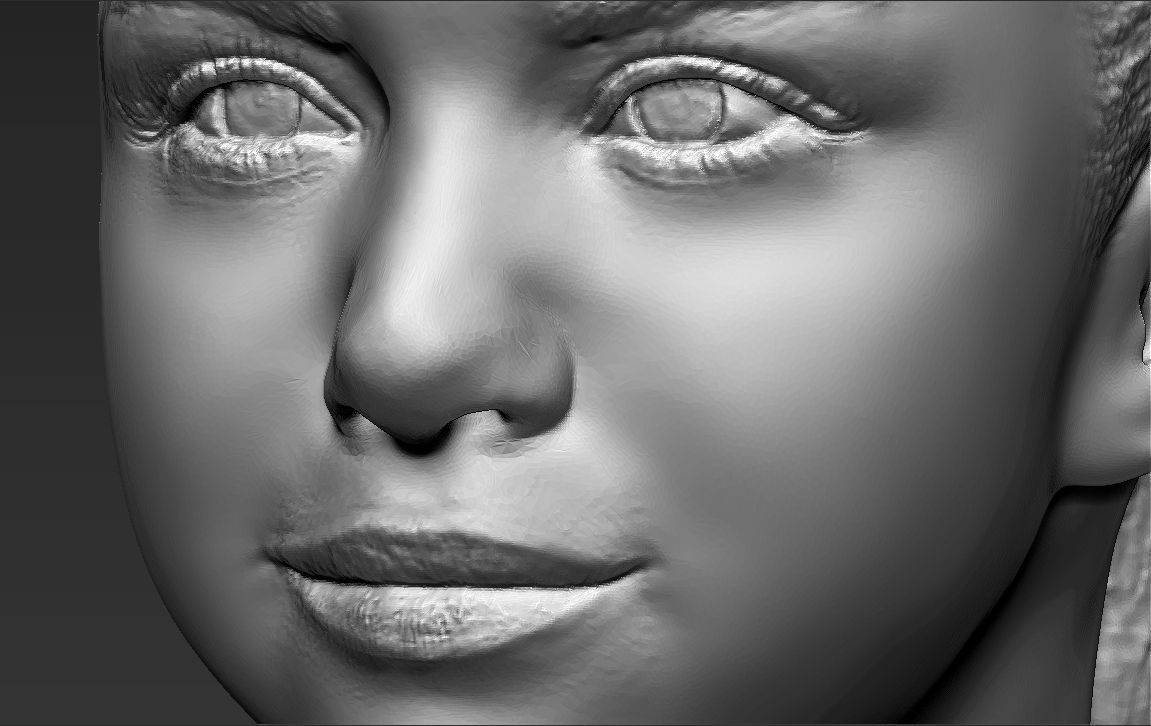 Selena Gomez bust 3D printing ready stl obj formats 3D print model_20