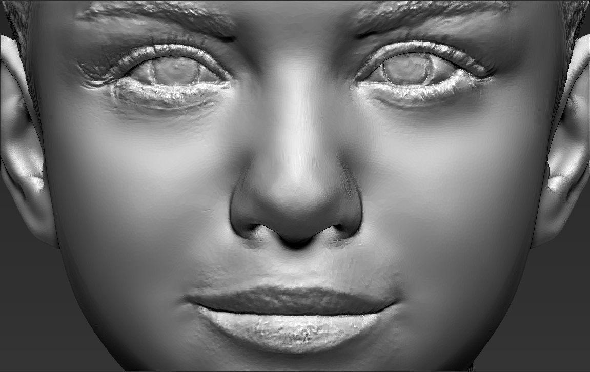 Selena Gomez bust 3D printing ready stl obj formats 3D print model_18