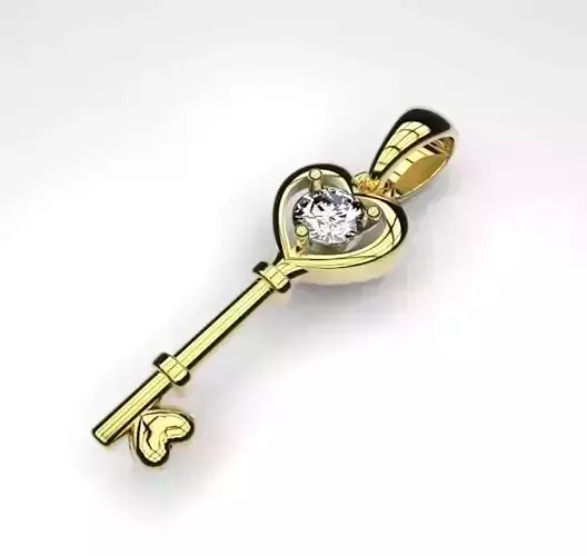 Key haert 3D print model
