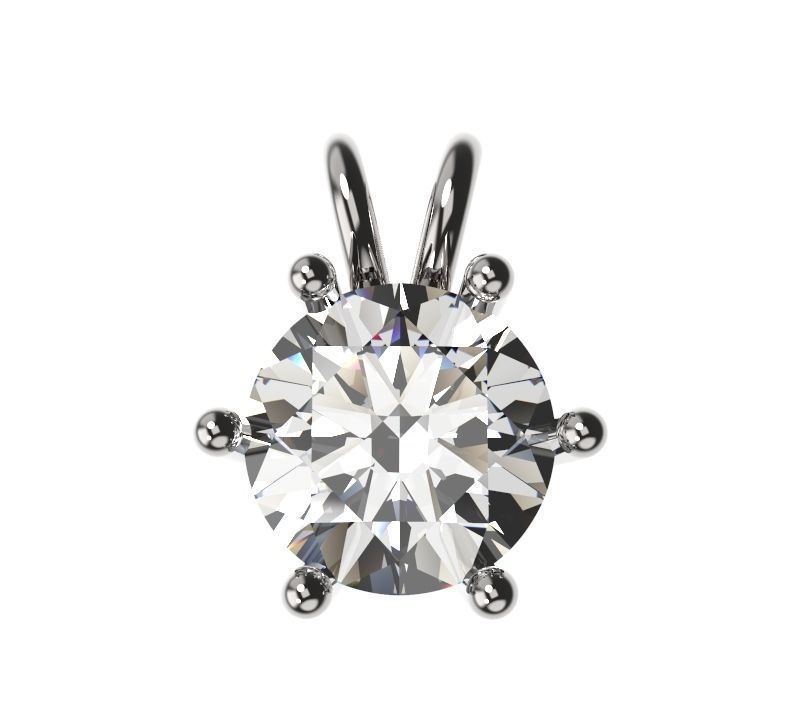 6 Claw Pendant 3D print model_3