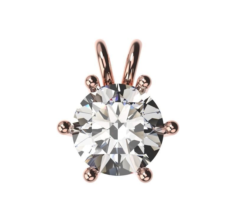 6 Claw Pendant 3D print model_4