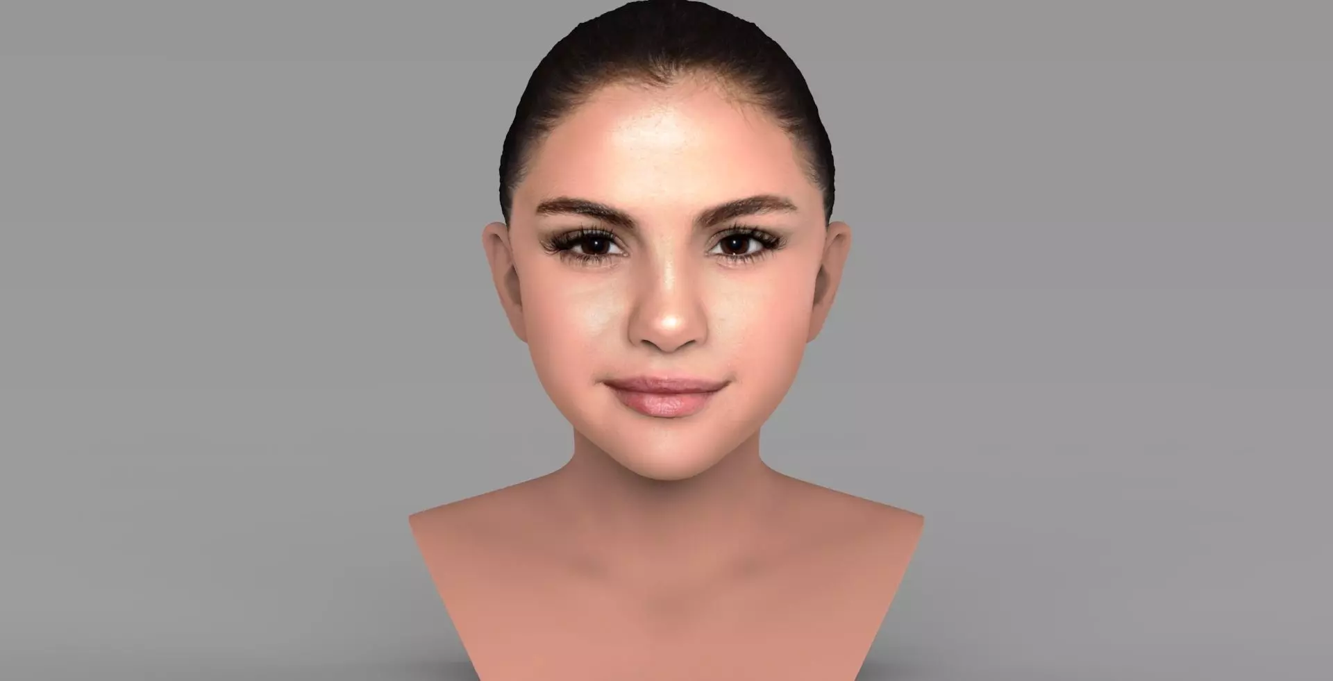 Selena Gomez bust ready for full color 3D printing 3D print model_0