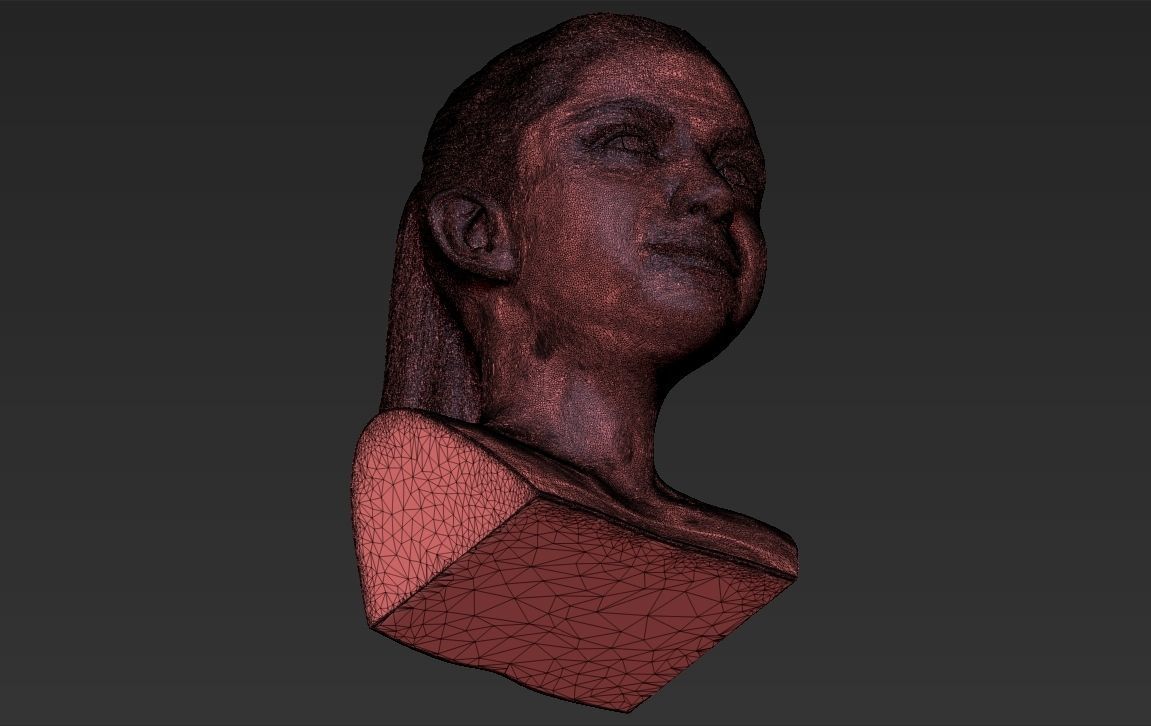 Selena Gomez bust ready for full color 3D printing 3D print model_52