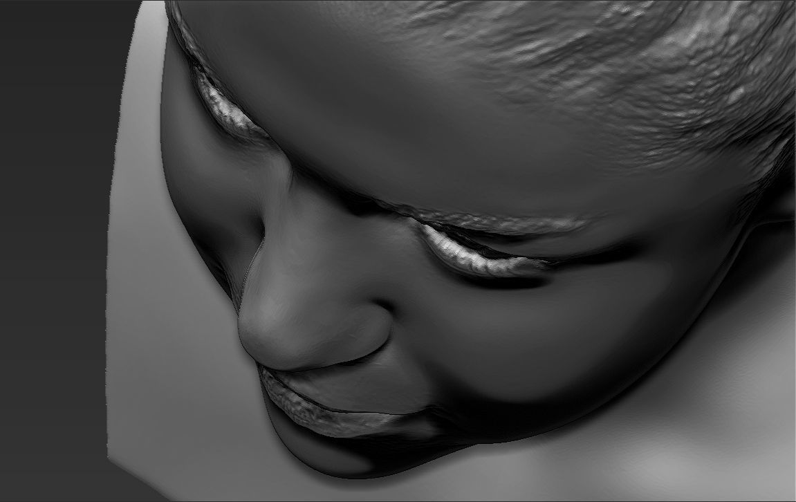 Selena Gomez bust ready for full color 3D printing 3D print model_46