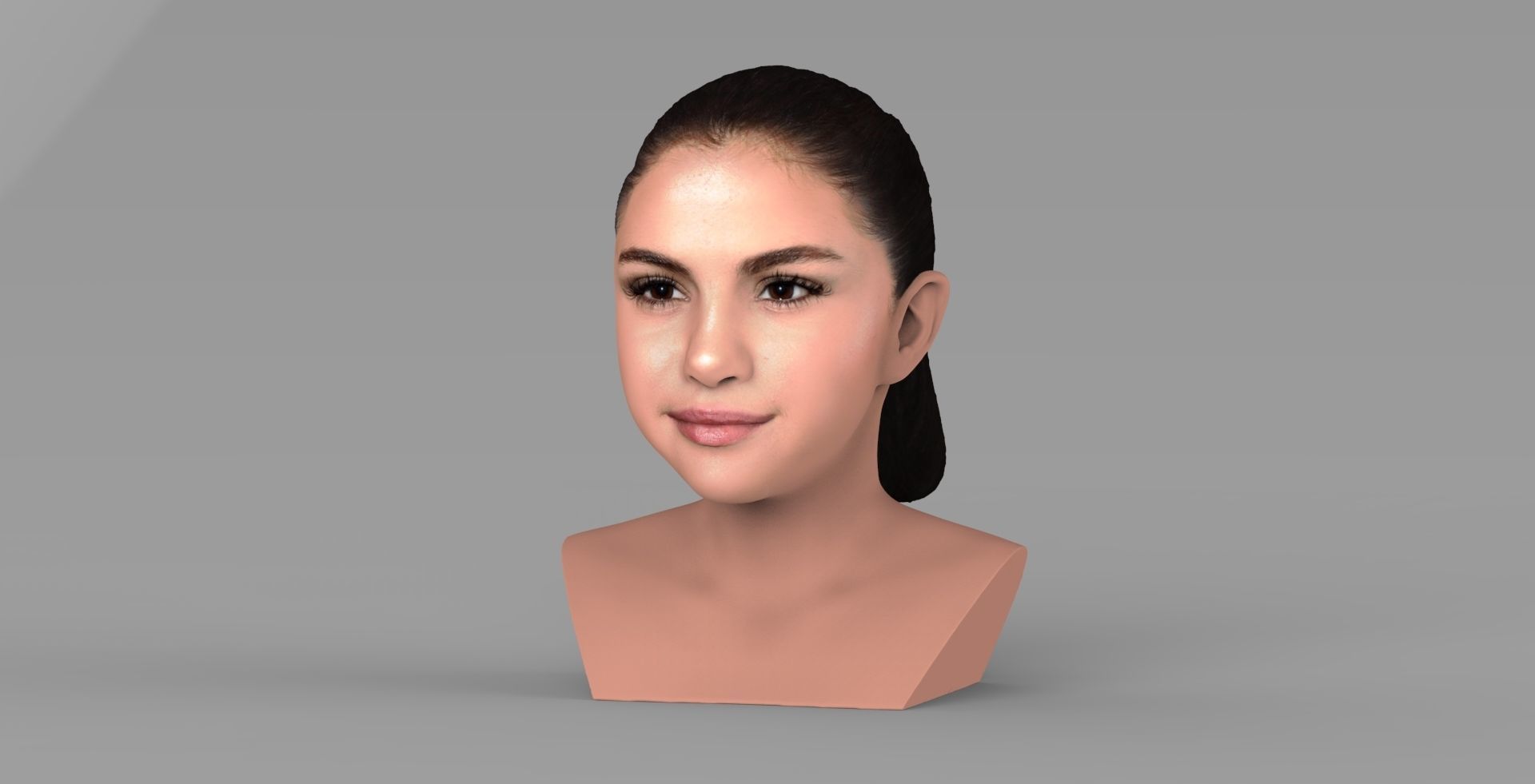 Selena Gomez bust ready for full color 3D printing 3D print model_1