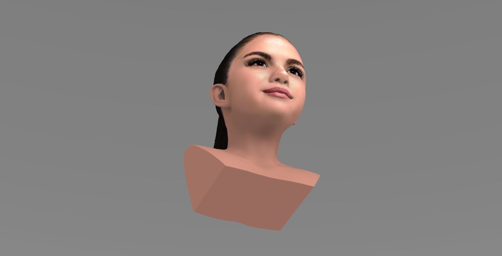 Selena Gomez bust ready for full color 3D printing 3D print model_15