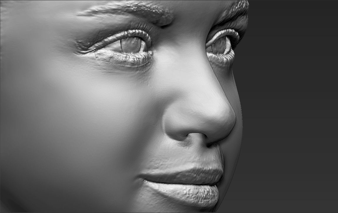 Selena Gomez bust ready for full color 3D printing 3D print model_42